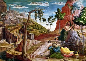 Agony in the Garden, vasen predella-paneeli Pyhän Zenon Veronan alttaritaulusta, 1456-60